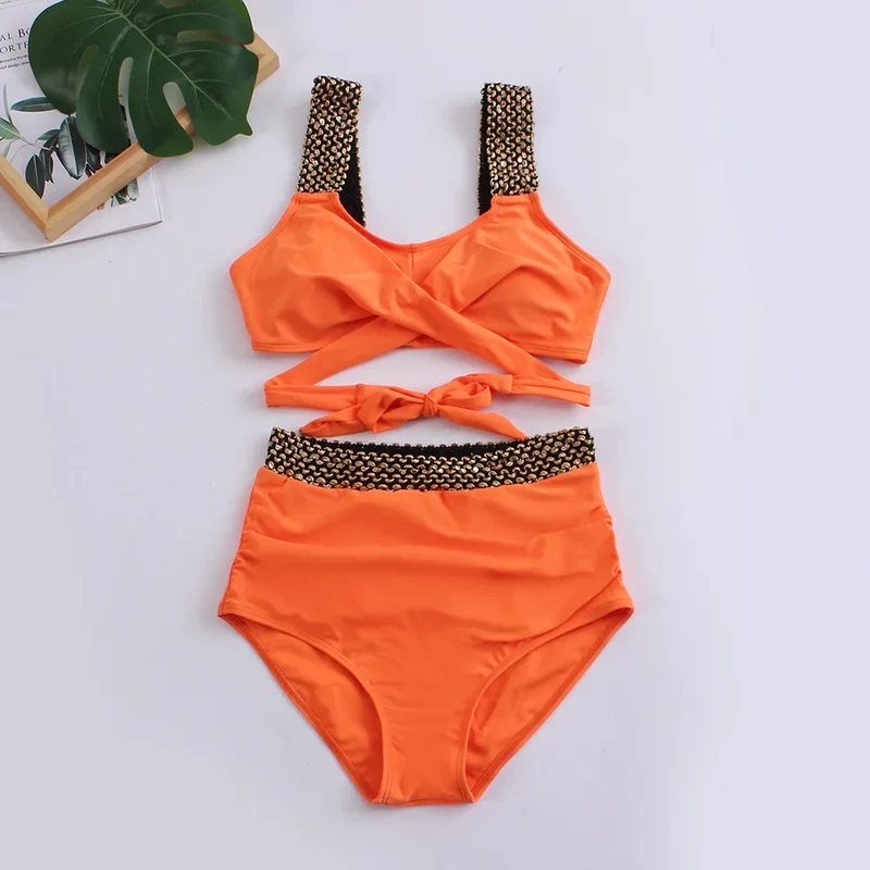 Frauen Bademode Böhmisch Bikini Set Sexy Push Up Badeanzug Damen Tanga NEU