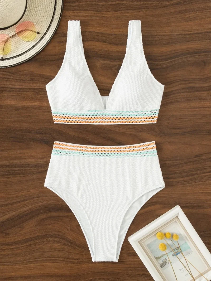 Frauen Bademode Böhmisch Bikini Set Sexy Push Up Badeanzug Damen Tanga NEU