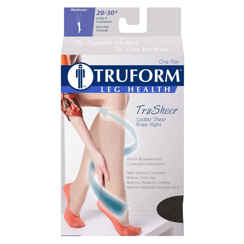 TRUFORM® TruSheer Women's Knee High 20-30 mmHg