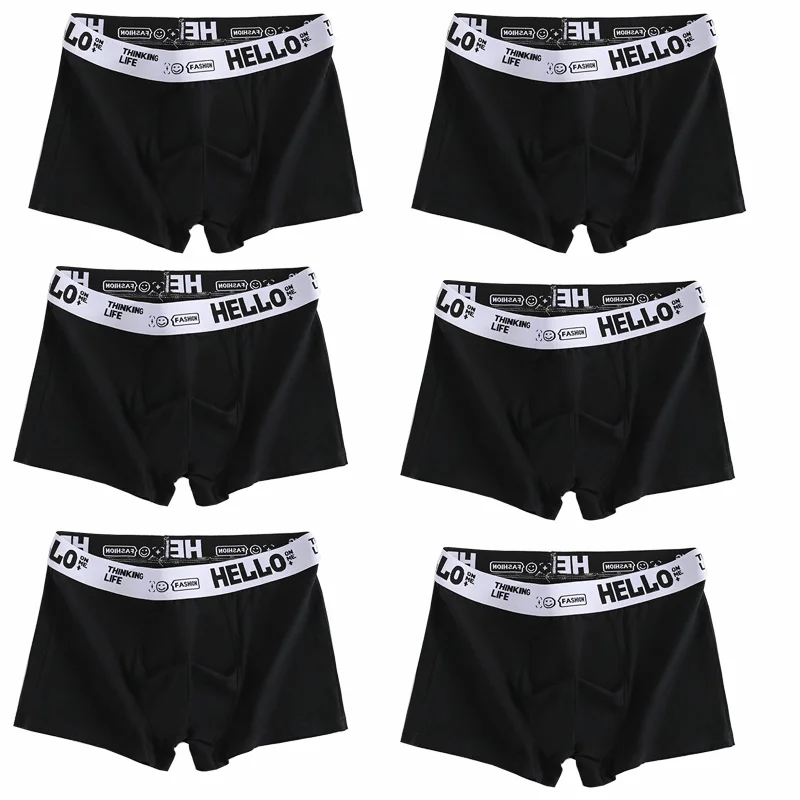 6er Pack Herren Boxershorts Unterhosen Basic Unterwäsche Boxer Shorts