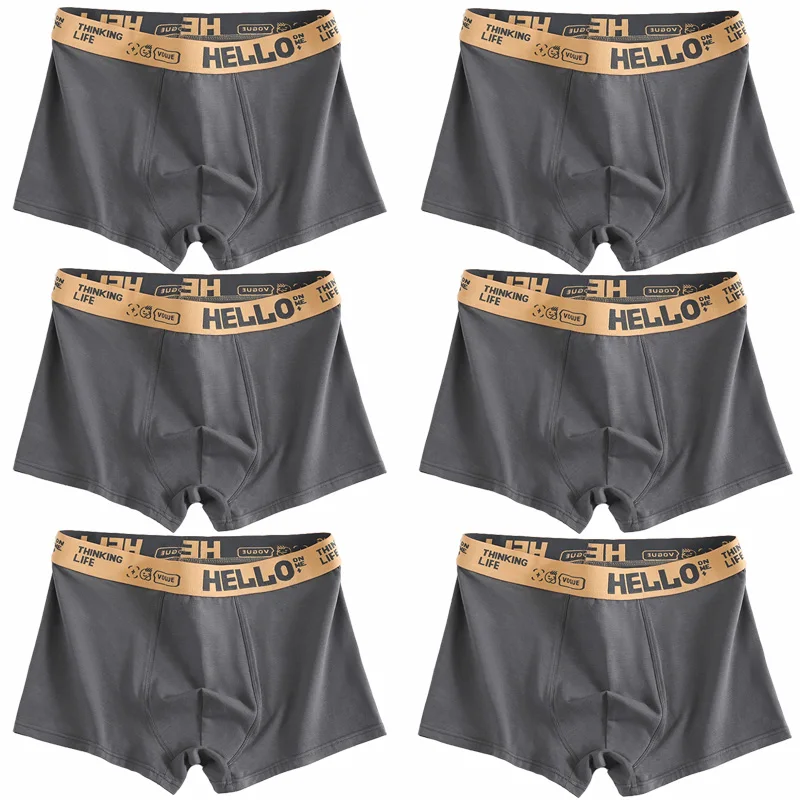 6er Pack Herren Boxershorts Unterhosen Basic Unterwäsche Boxer Shorts