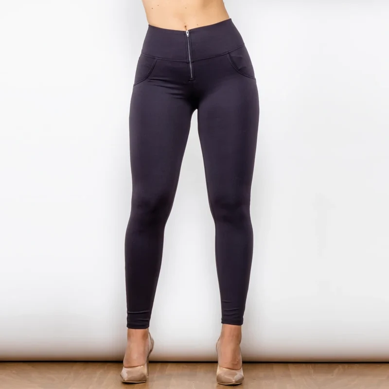 Jeanshose Stretchhose Damen Leggins Denim Look Jeggings Push Up Jeans Hose