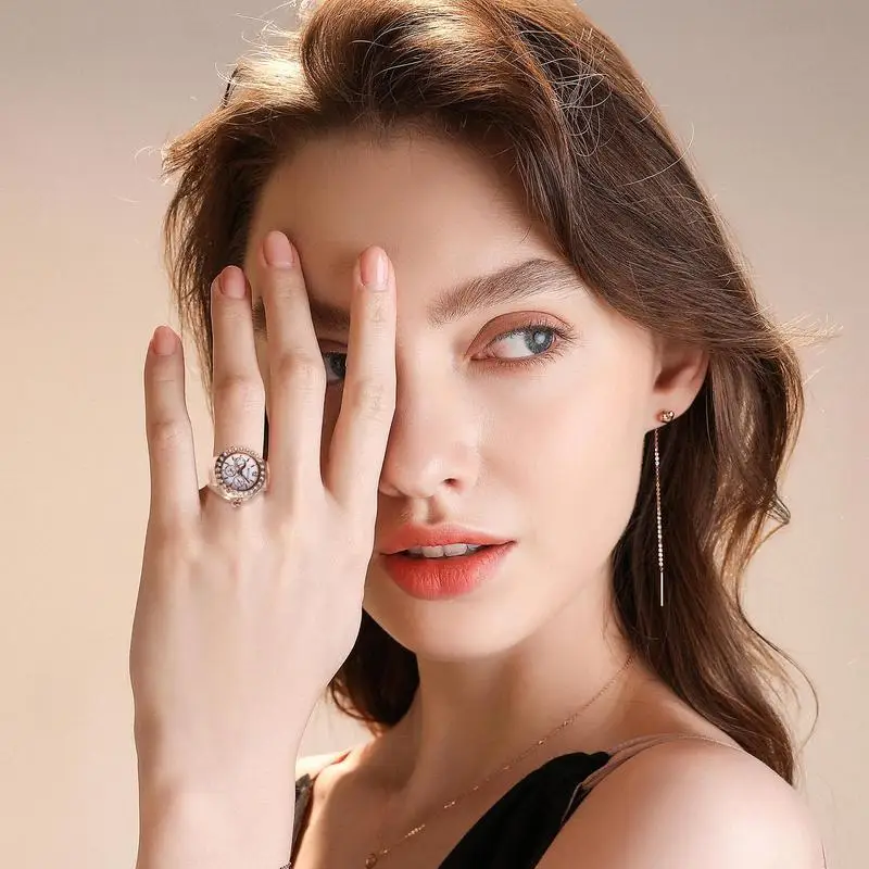 Fashion Fingeruhr Ringuhr Punk Finger Mini Uhr Quarzuhr Ring Herren Damen