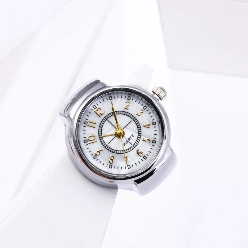 Fashion Fingeruhr Ringuhr Punk Finger Mini Uhr Quarzuhr Ring Herren Damen