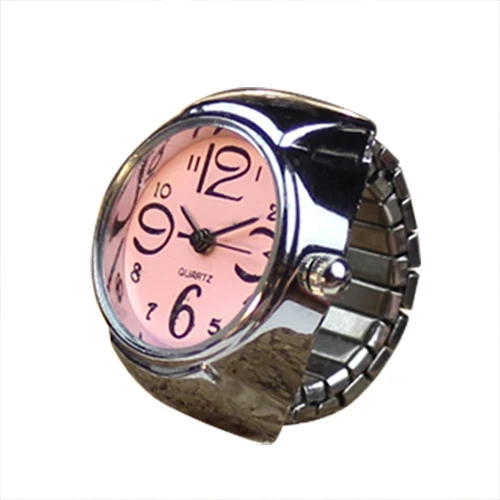Fashion Fingeruhr Ringuhr Punk Finger Mini Uhr Quarzuhr Ring Herren Damen