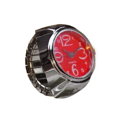 Fashion Fingeruhr Ringuhr Punk Finger Mini Uhr Quarzuhr Ring Herren Damen