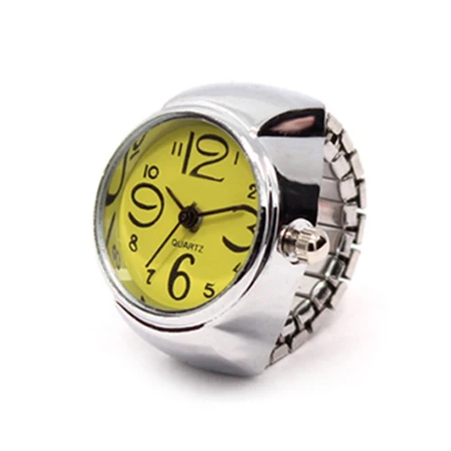 Fashion Fingeruhr Ringuhr Punk Finger Mini Uhr Quarzuhr Ring Herren Damen