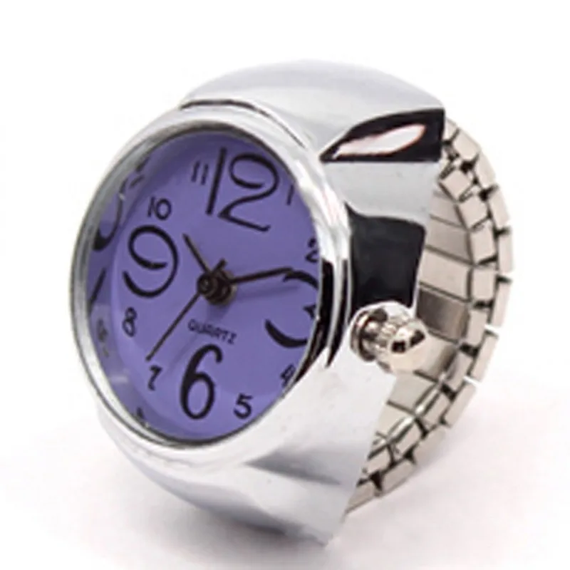 Fashion Fingeruhr Ringuhr Punk Finger Mini Uhr Quarzuhr Ring Herren Damen