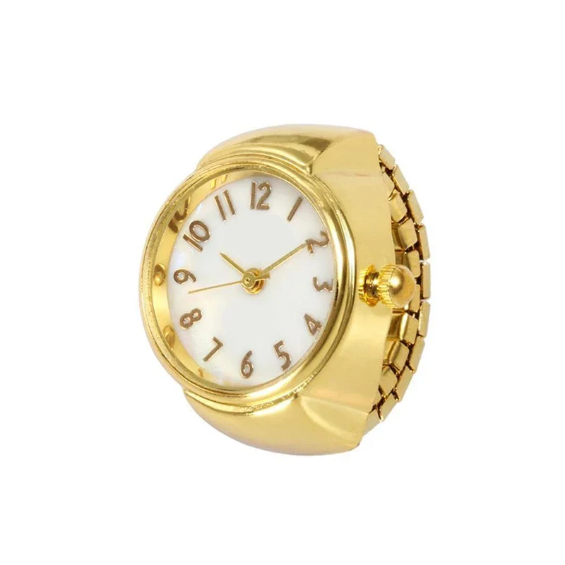 Fashion Fingeruhr Ringuhr Punk Finger Mini Uhr Quarzuhr Ring Herren Damen
