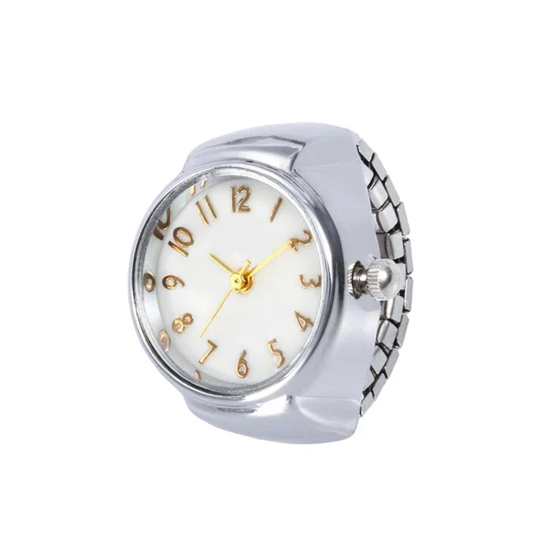 Fashion Fingeruhr Ringuhr Punk Finger Mini Uhr Quarzuhr Ring Herren Damen
