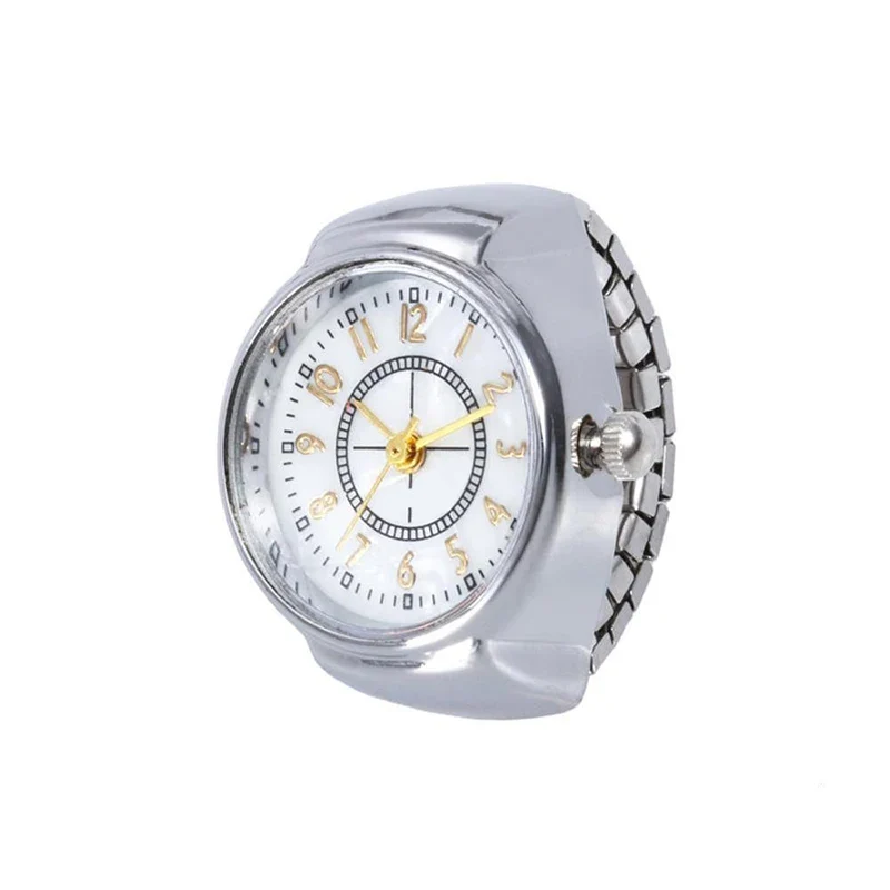 Fashion Fingeruhr Ringuhr Punk Finger Mini Uhr Quarzuhr Ring Herren Damen