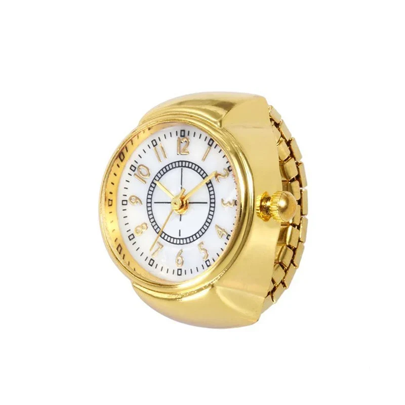 Fashion Fingeruhr Ringuhr Punk Finger Mini Uhr Quarzuhr Ring Herren Damen