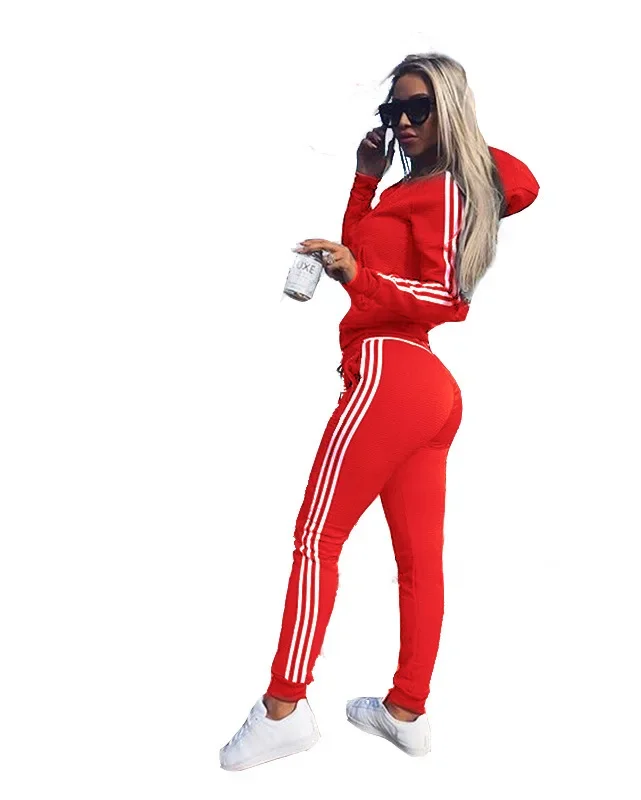Damen Jogginganzug Jogging Trainingsanzug Fitnessanzug Freizeitanzug Hausanzug