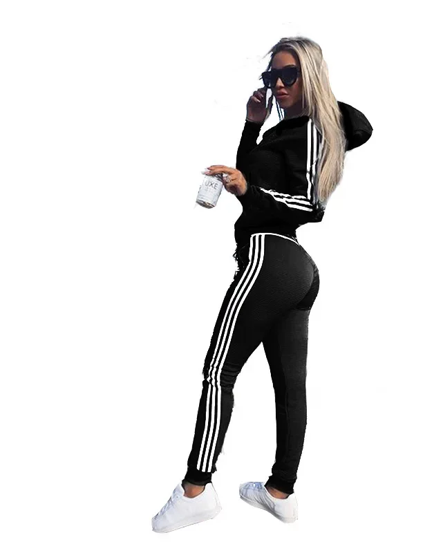 Damen Jogginganzug Jogging Trainingsanzug Fitnessanzug Freizeitanzug Hausanzug