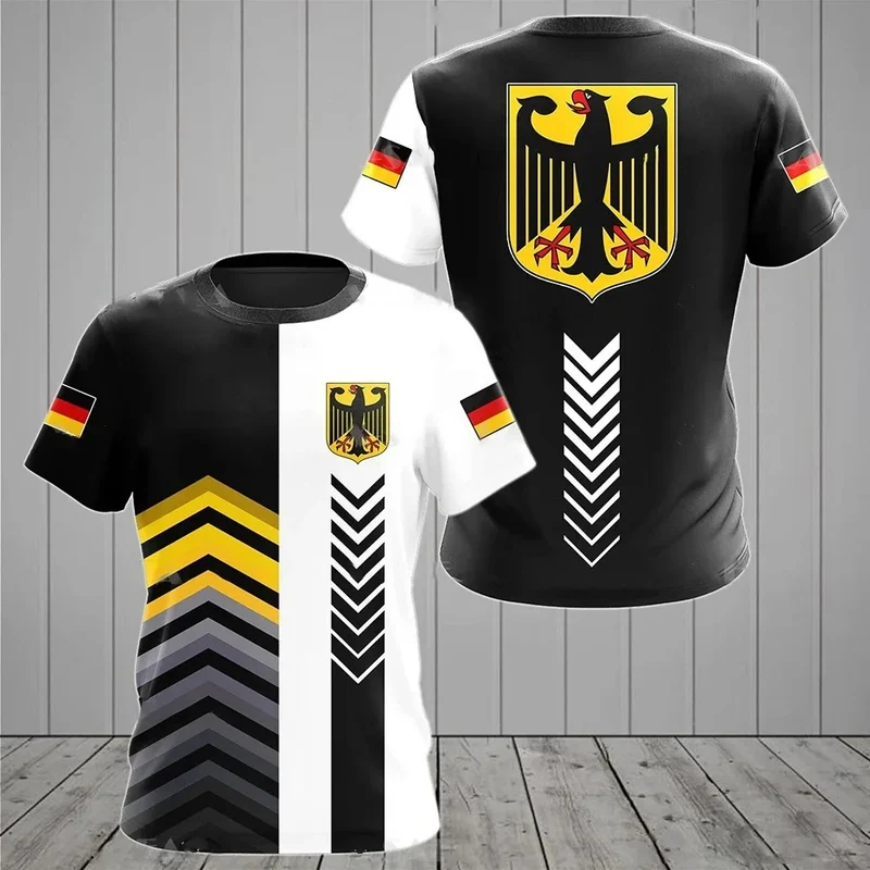 Kinder Deutschland T-Shirt Rundhals Unisex Sommer Fan Trikot Fashion Streetwear