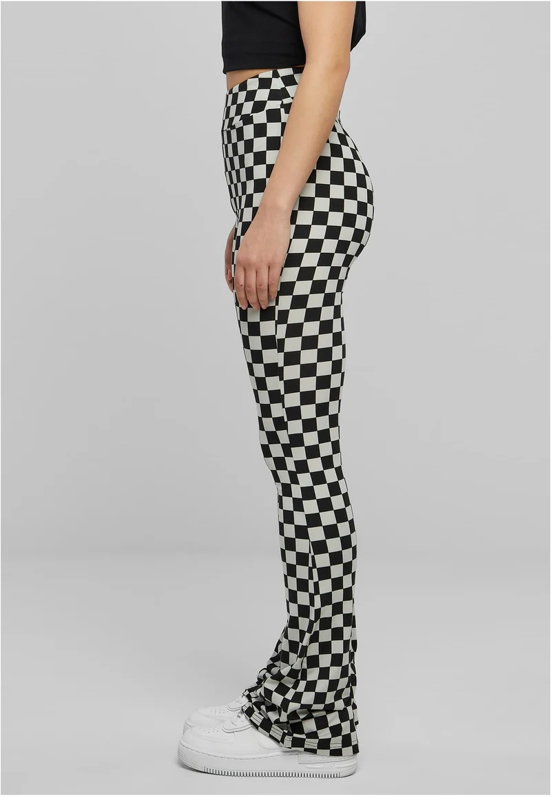 UC Checked Boot Cut Tights