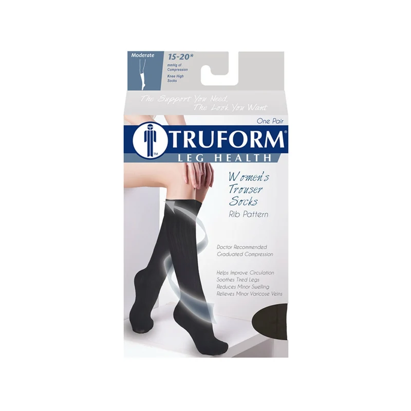 TRUFORM® Women's Trouser Knee High 15-20 mmHg