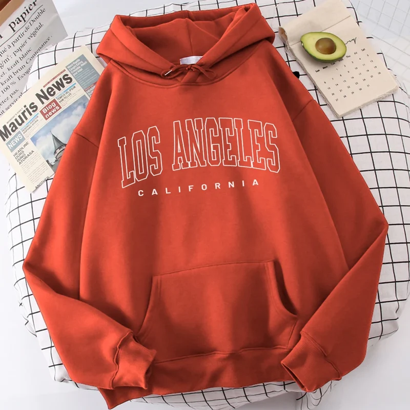 Los Angeles Kapuzenpullover Sweatshirt Hoodie Pulli Damen Kapuzenpulli Shirt