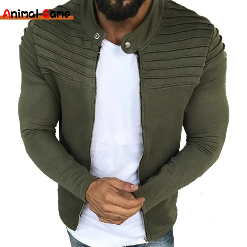 Herren Herbst Jacke Übergangsjacke Warme Sweatjacke Zipper Sweater Strickjacke