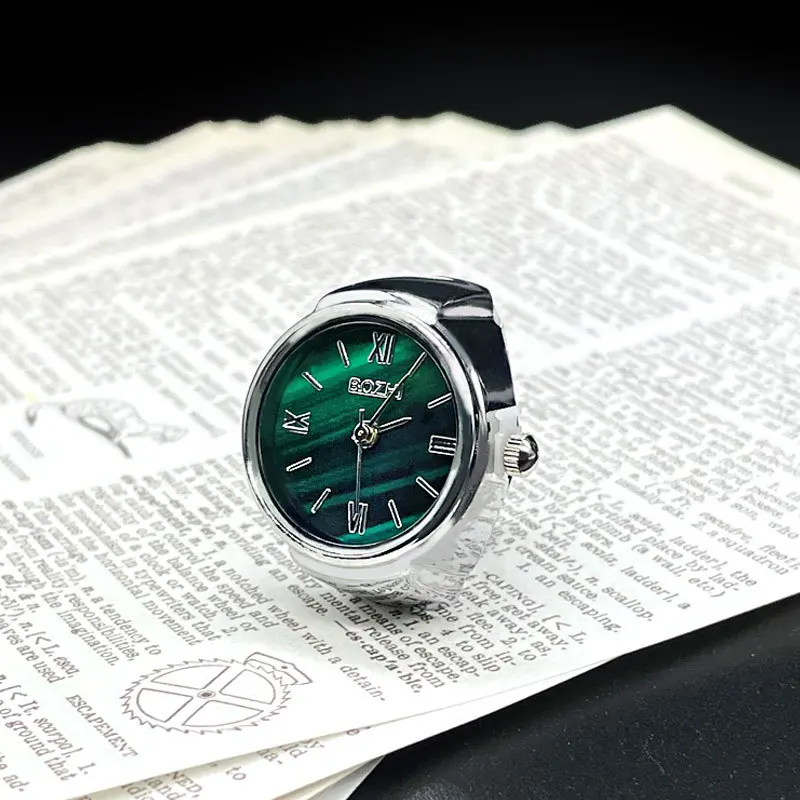 Fashion Fingeruhr Ringuhr Punk Finger Mini Uhr Quarzuhr Ring Herren Damen