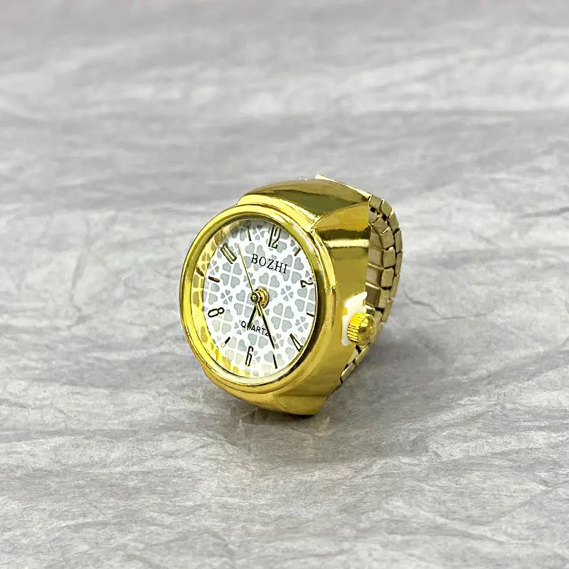 Fashion Fingeruhr Ringuhr Punk Finger Mini Uhr Quarzuhr Ring Herren Damen