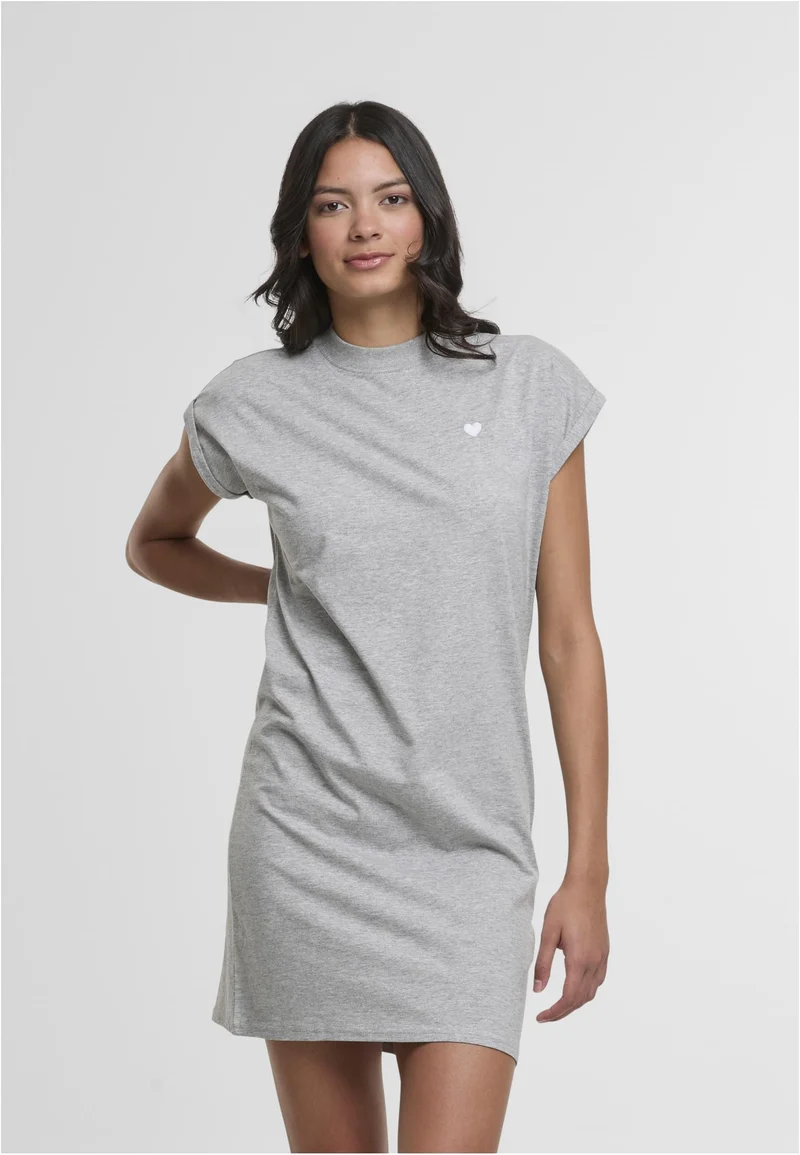 MT Heart EMB Ladies Turtle Extended Shoulder Dress