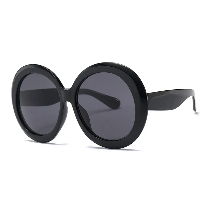 Damen Designer Luxus Brille Sonnenbrille Runde Übergröße Gläser Vintage