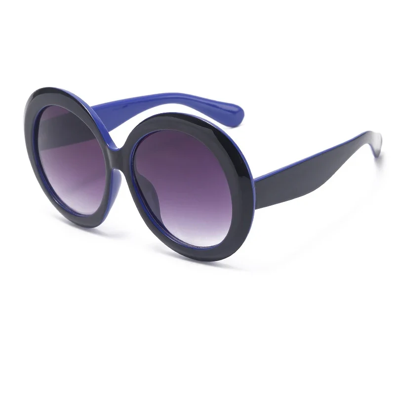 Damen Designer Luxus Brille Sonnenbrille Runde Übergröße Gläser Vintage