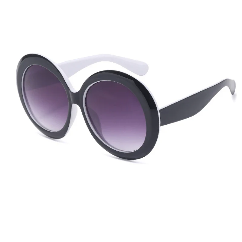 Damen Designer Luxus Brille Sonnenbrille Runde Übergröße Gläser Vintage