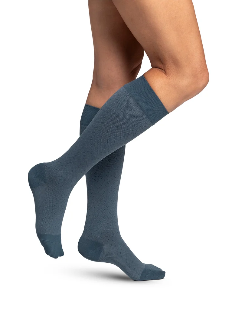 Sigvaris Microfiber Patterns Women's Knee High 20-30 mmHg