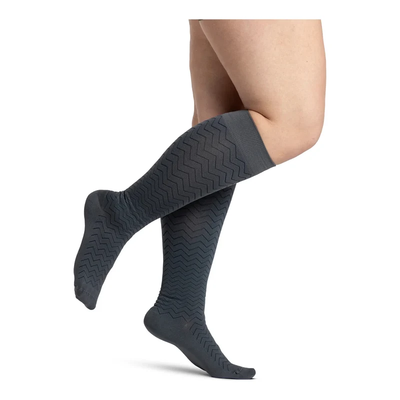 Sigvaris Microfiber Patterns Women's Knee High 20-30 mmHg