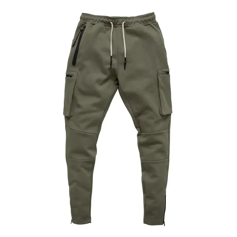 Herren Sporthose Jogger Jogginghose Sweatpants Trainingshose Cargo Hose mit Zip