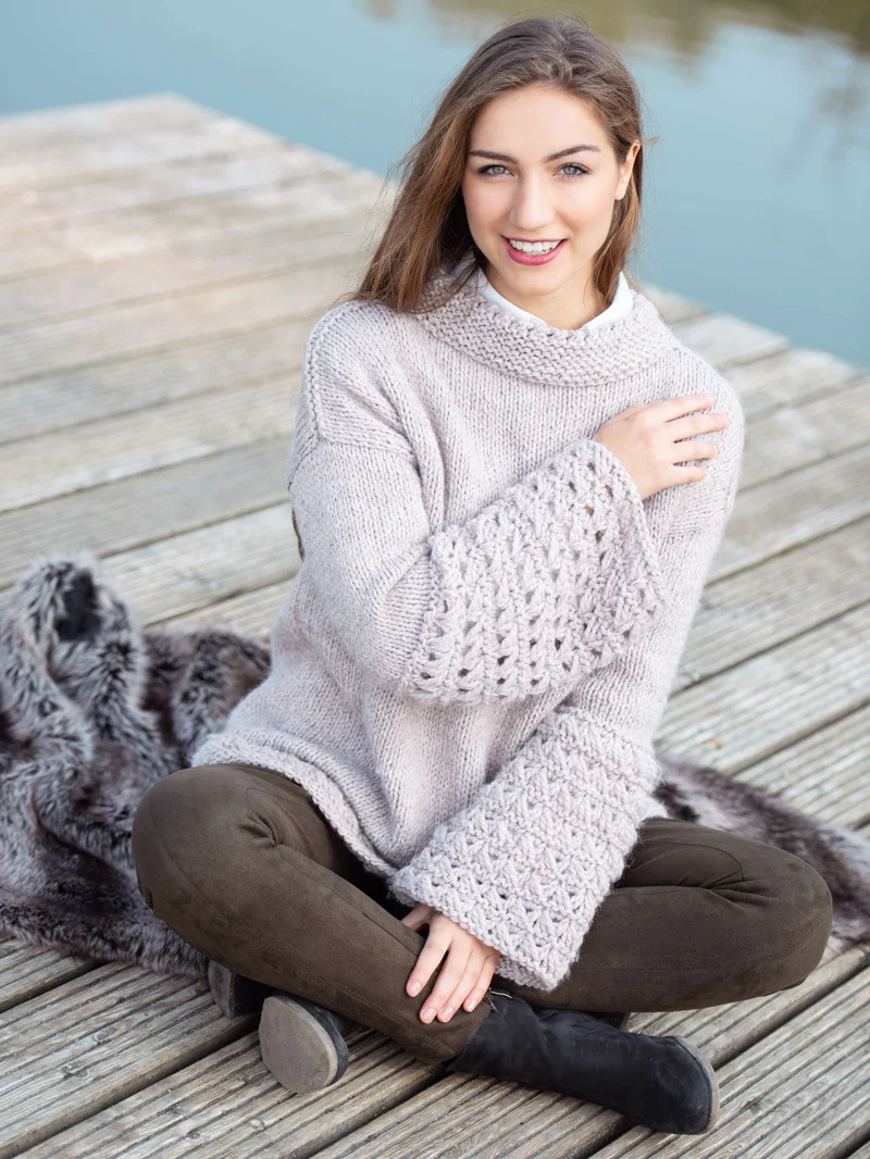 Anleitung Pulli mit Trompetenärmeln