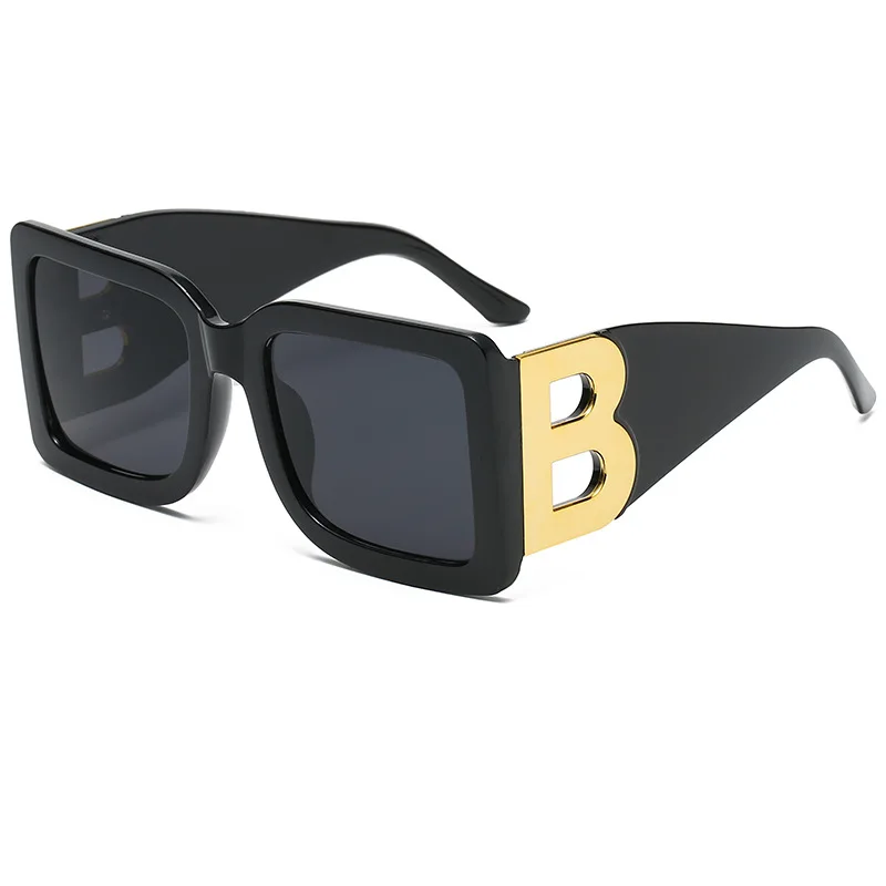 Designer Luxus Brille Sonnenbrille Damen Quadratische Übergröße Gläser Vintage