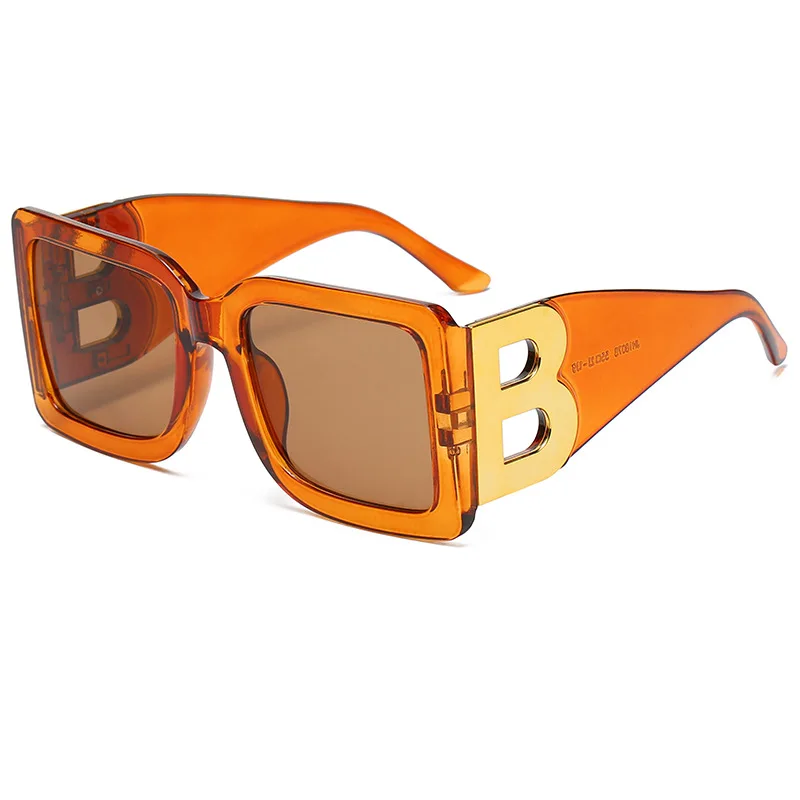 Designer Luxus Brille Sonnenbrille Damen Quadratische Übergröße Gläser Vintage
