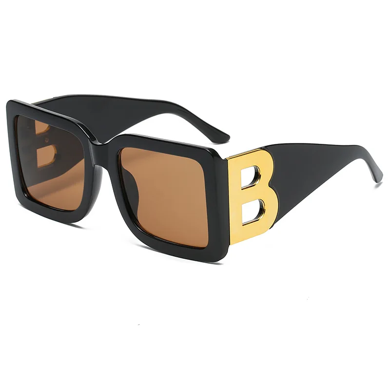 Designer Luxus Brille Sonnenbrille Damen Quadratische Übergröße Gläser Vintage