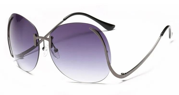 Designer Luxus Brille Sonnenbrille Damen Quadratische Übergröße Gläser Vintage