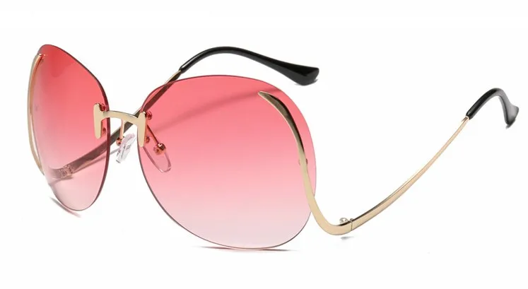 Designer Luxus Brille Sonnenbrille Damen Quadratische Übergröße Gläser Vintage