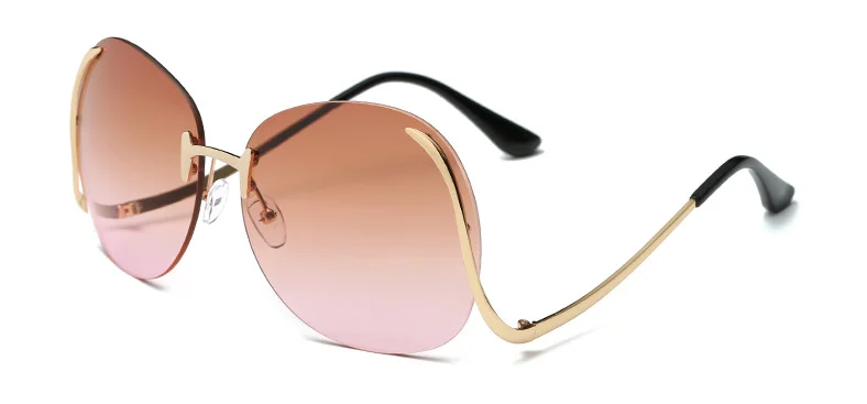 Designer Luxus Brille Sonnenbrille Damen Quadratische Übergröße Gläser Vintage