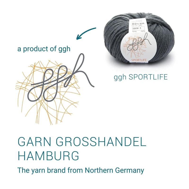 ggh Sportlife | Schurwolle | 80m/50g | 002 - Flanellgrau