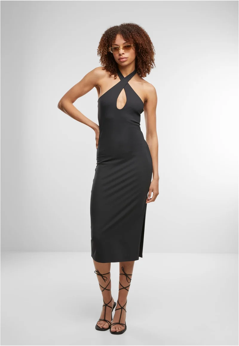 UC Crossed Neckholder Dress