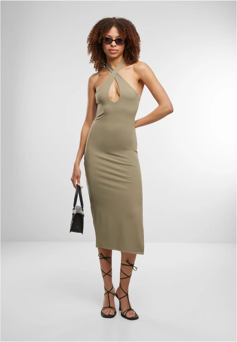 UC Crossed Neckholder Dress