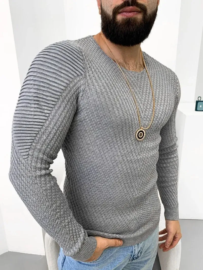 Herren Pullover Sweatshirt Pulli Zipper Sweater Shirt Langarmshirt Rollkragen