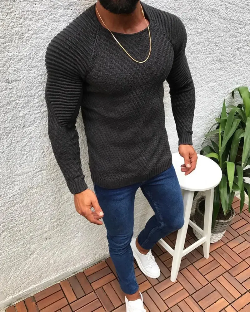 Herren Pullover Sweatshirt Pulli Zipper Sweater Shirt Langarmshirt Rollkragen