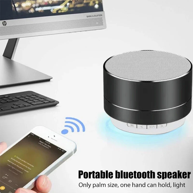 Tragbarer Wireless Bluetooth Lautsprecher Stereo Subwoofer SD Musicbox