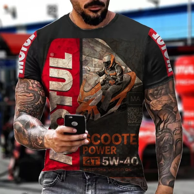 Männer Metal Retro Vintage 3D T-Shirt Rundhals Unisex Sommer Streetwear