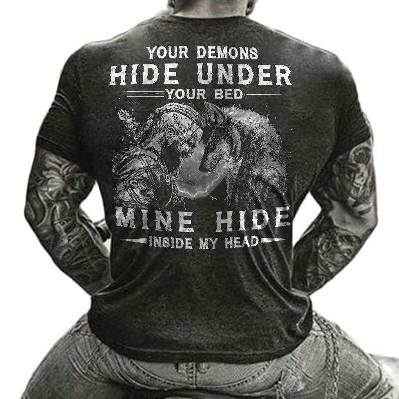 Männer Metal Skull 3D T-Shirt Rundhals Unisex Sommer Streetwear