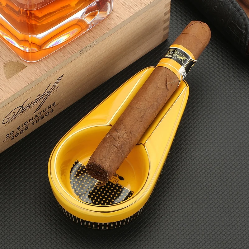 GALINER Reise Aschenbecher Zigarrenschneider Torch Jet Flame Feuerzeug Set Mit Box