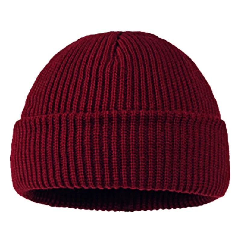 Warme Herren Wintermütze Woll Mütze Strickmütze Kappe Hut Unisex