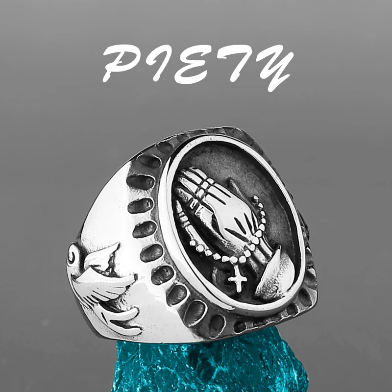 Edelstahl Herren & Damen Biker Rocker Spinning Ring Silber Skull Gothic